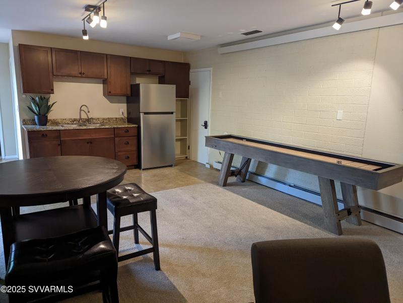 Downstairs Bonus Room with Kitchenette