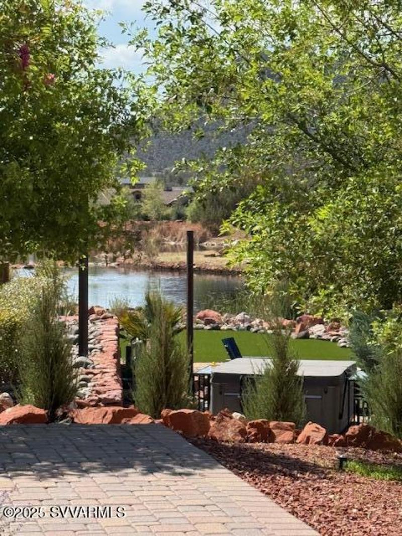 Pond views from back patio