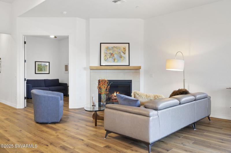 Cozy up around the Gas Fireplace