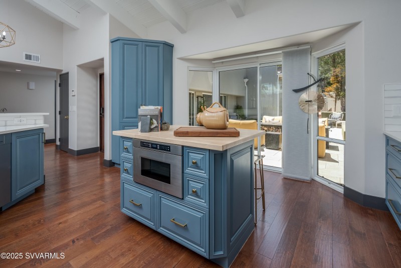 Island with Built In Microwave