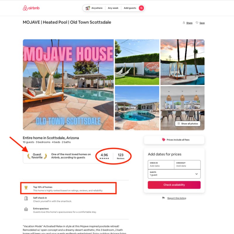 Airbnb Profile w/120+ reviews