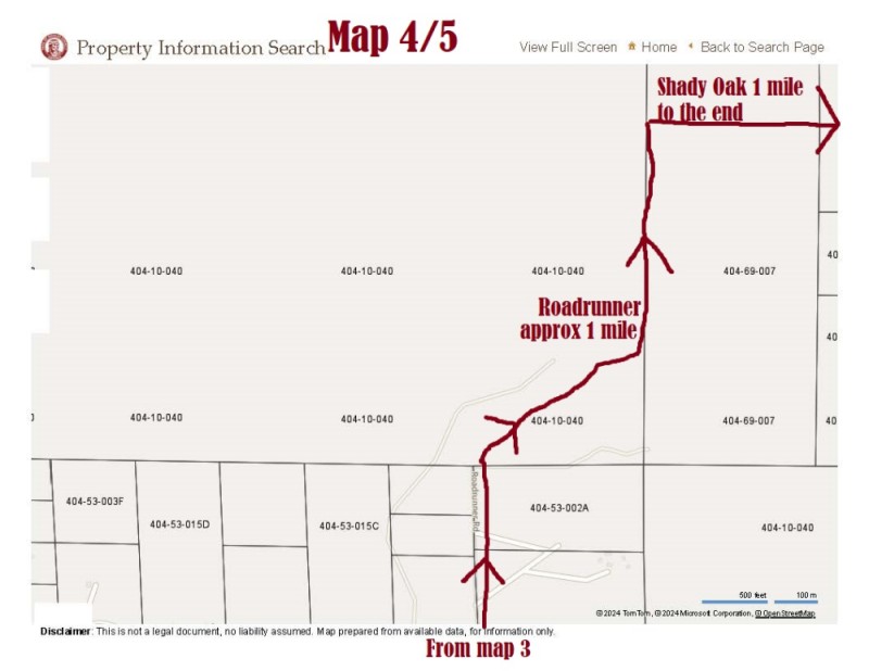 Map with directions 4/5