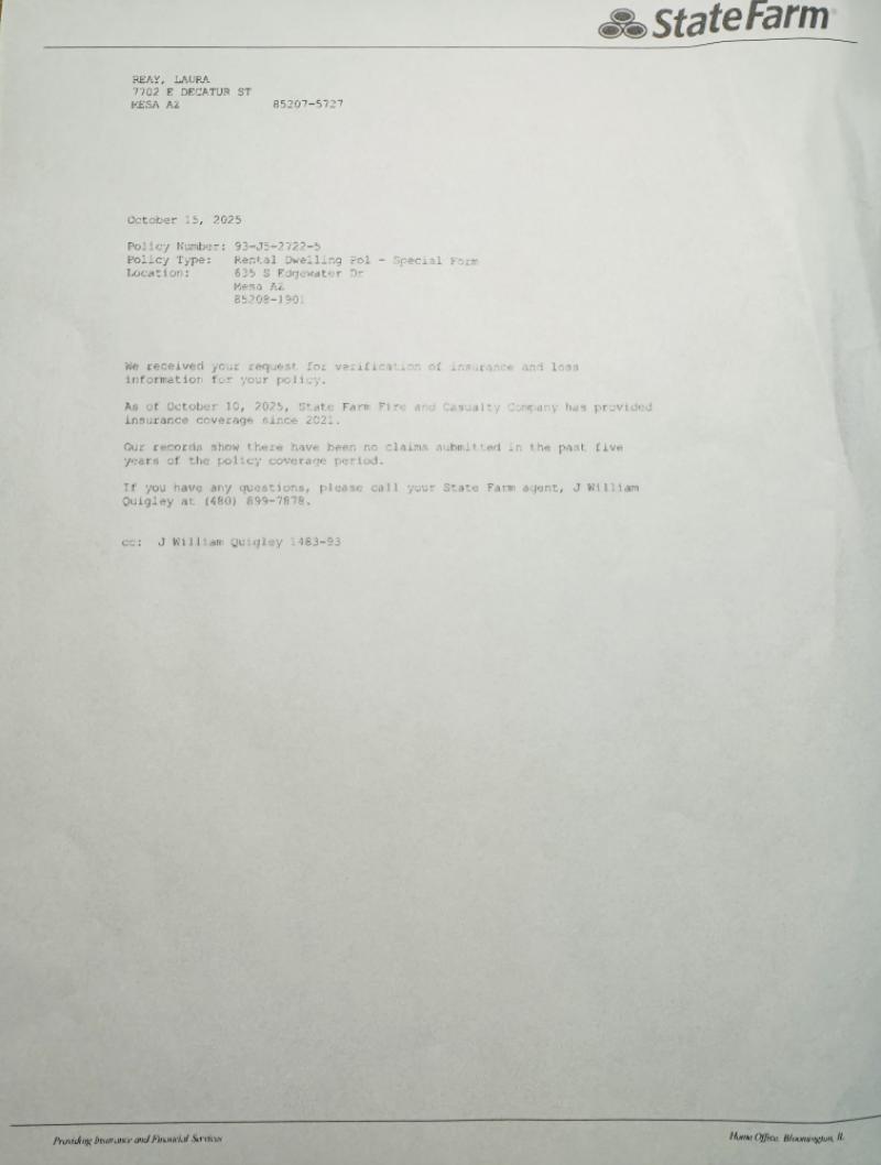 Insurance Loss/Claims Report