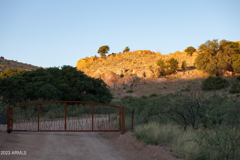 View of parcel from neighbor's driveway