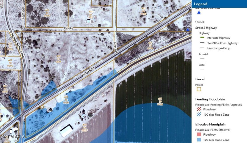 Maricopa Flood Zone Aerial