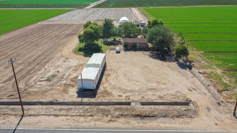 View of improvements from the north