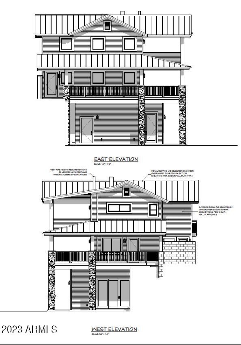 7 - Malkin Casita - East-West Elevations