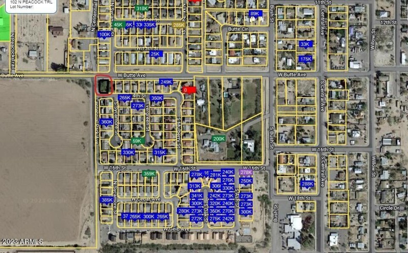 Over view of neighborhood shot
