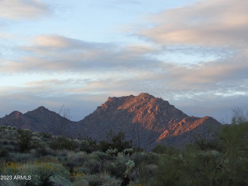Dusk on McDowell Mountains