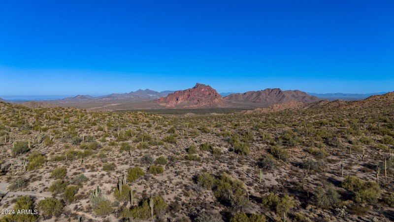 red mountain at distance