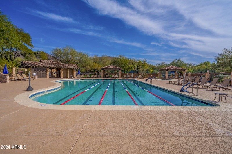 heated lap pool