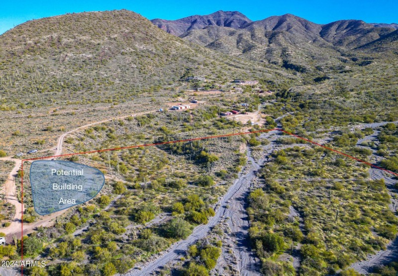 Aerial looking North