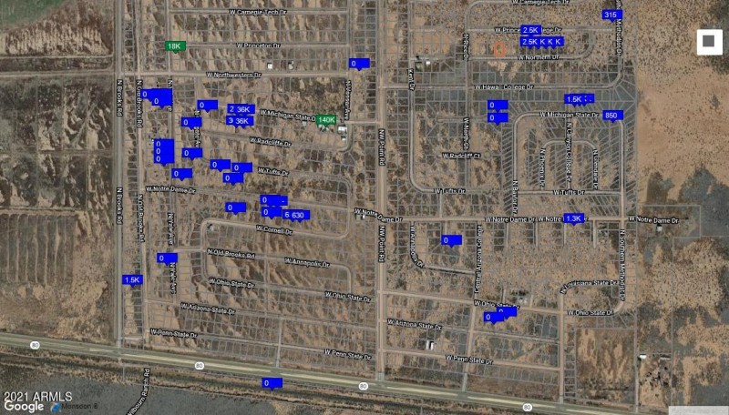 W Northern RD map