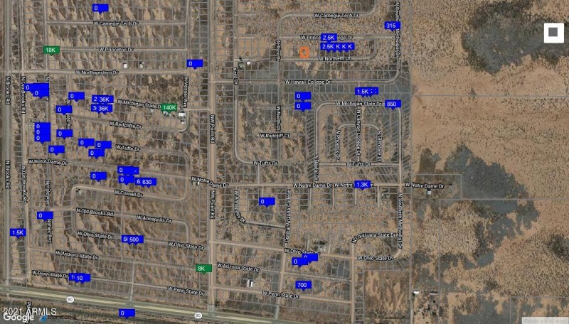 W Northern RD map