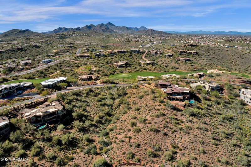 Aerial Views of Land Facing East