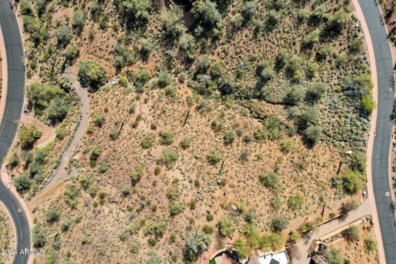 Directly Above the Plot of Land