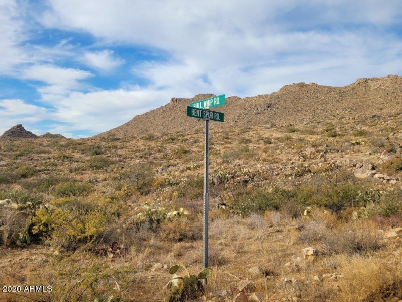 Lot corner at street signs