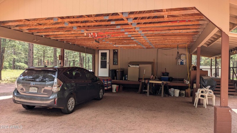 Roomy carport