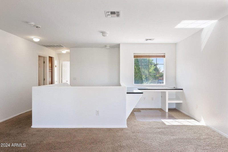 Desk in loft