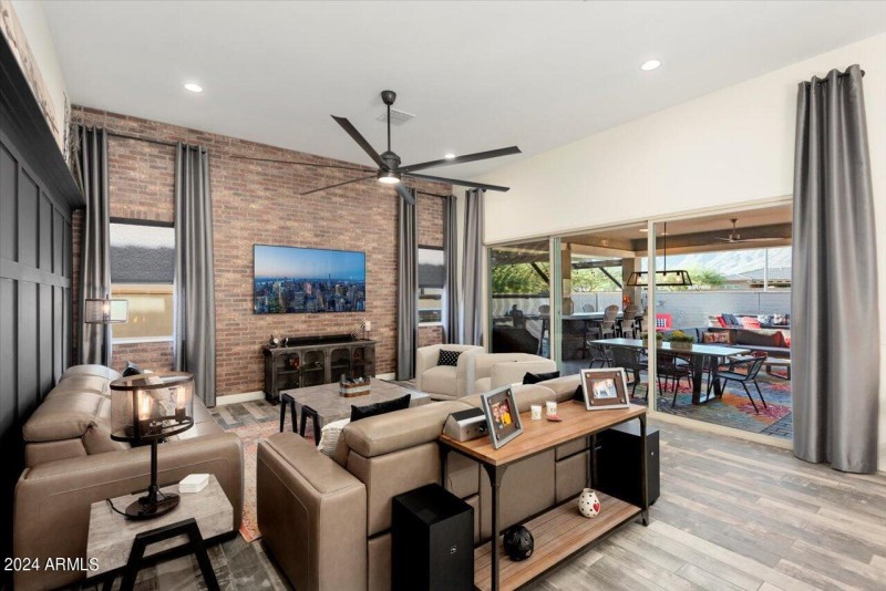 GREAT ROOM HAS MASSICE SLIDING DOORS!