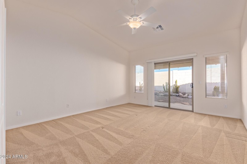 Primary Bedroom with Backyard Access