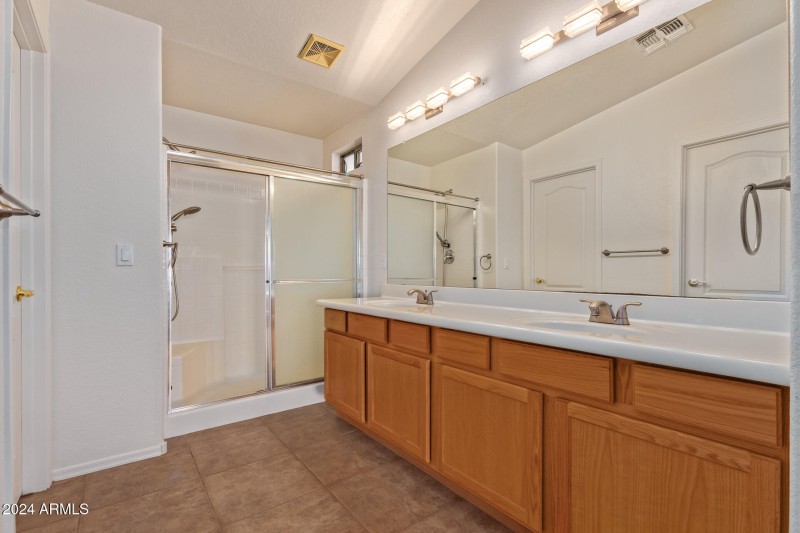 Primary Bathroom with Dual Vanity