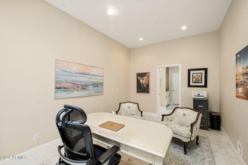 Office Looking To Entry Door