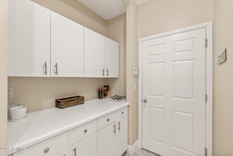 Hallway Cabinets w Garage Door Exit