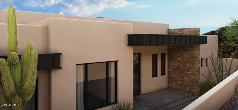 Rendering of Front door area