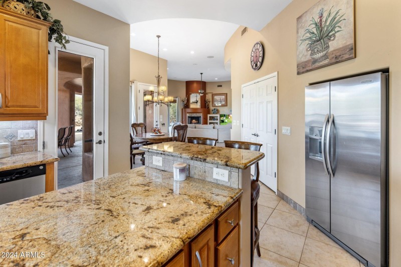 Kitchen Overlooking Living Area