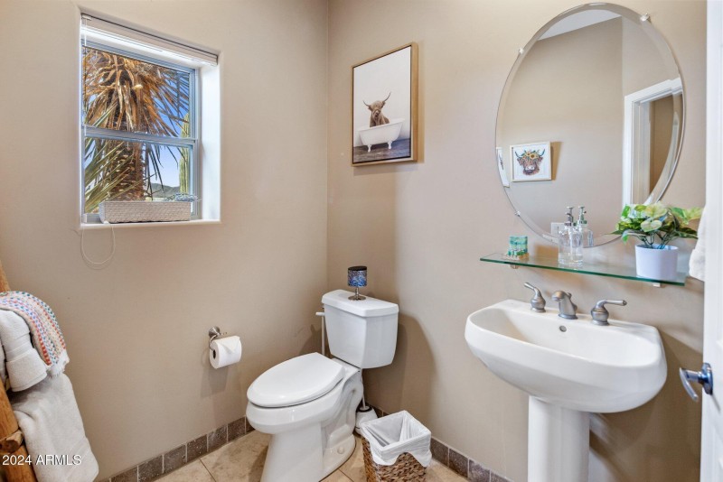 Powder Room with Natural Light