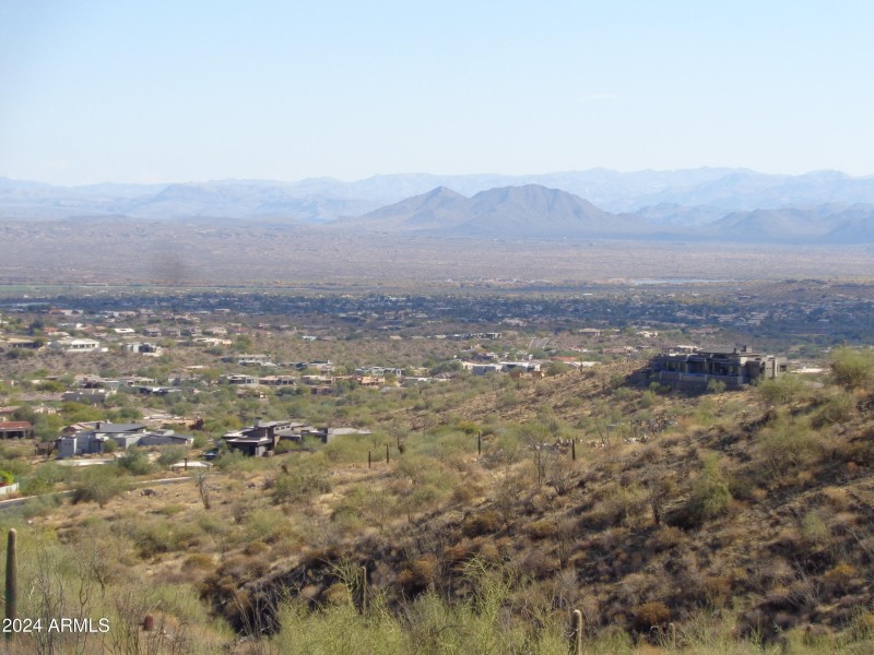 View of Fountain Hills from lot