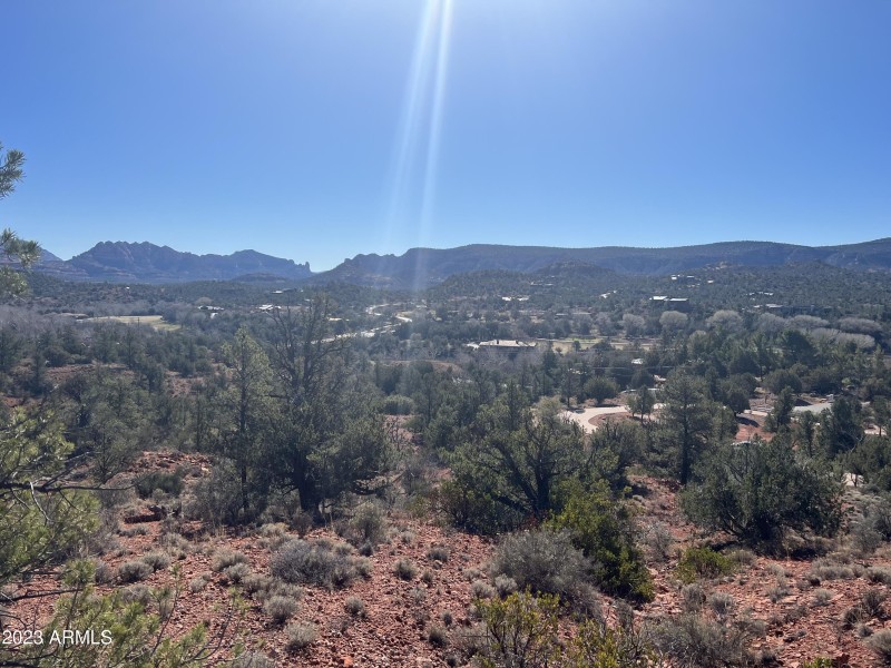 View from the top of the land
