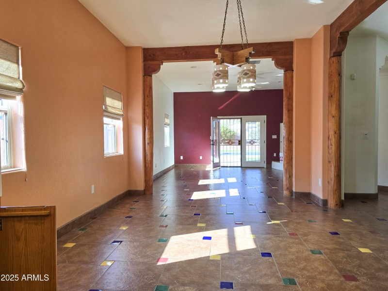 Kitchen to dining room view
