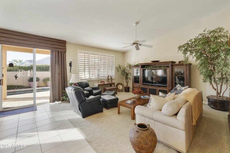 Family room with patio access