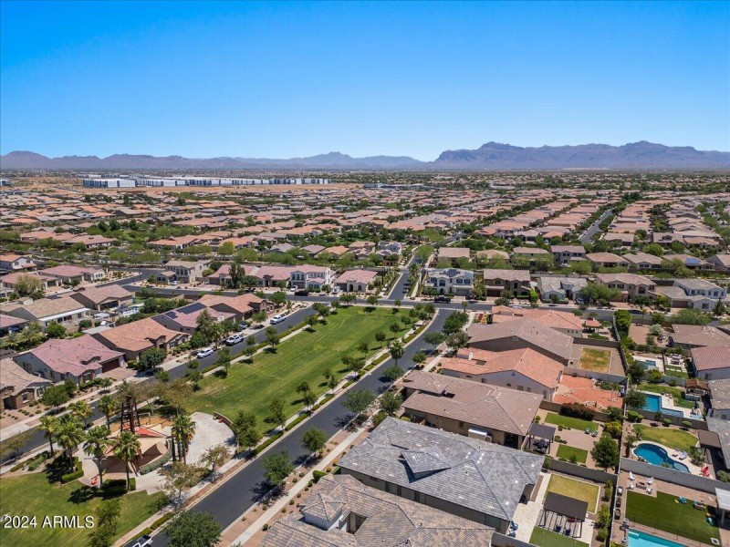 54 Aerial back of home & views