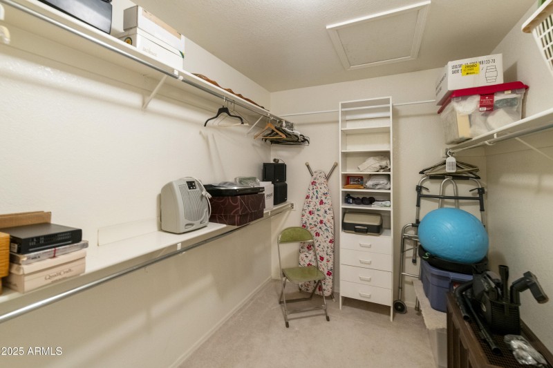 Primary Suite Walk-in closet