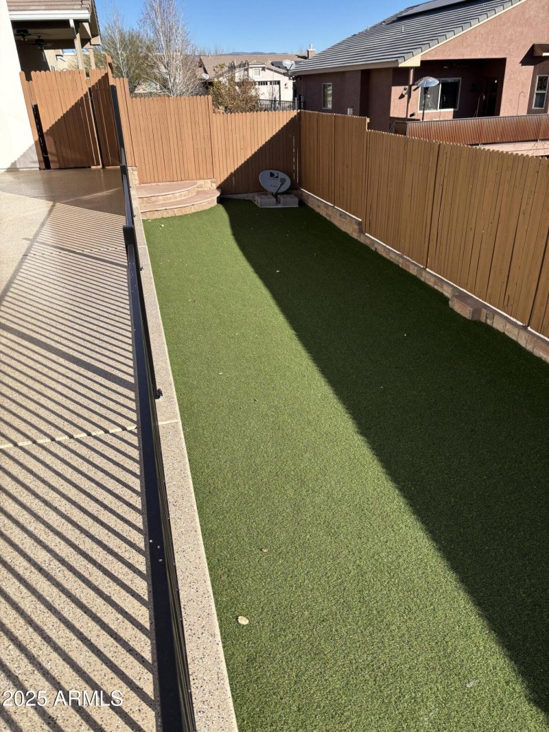 back yard to dish