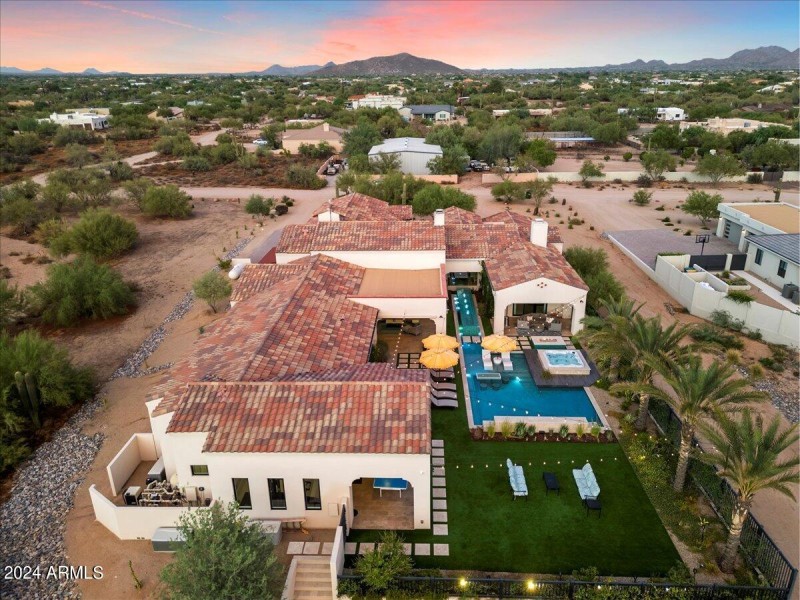 Aerial view of home