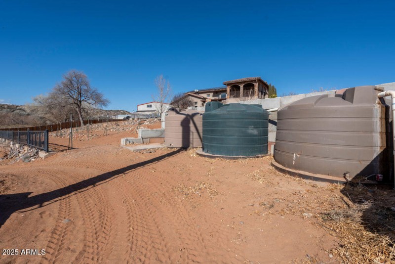 3 water storage tanks