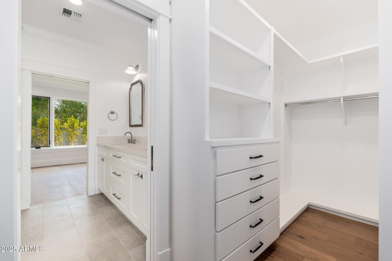 Primary Walk-In Closet and Bathroom