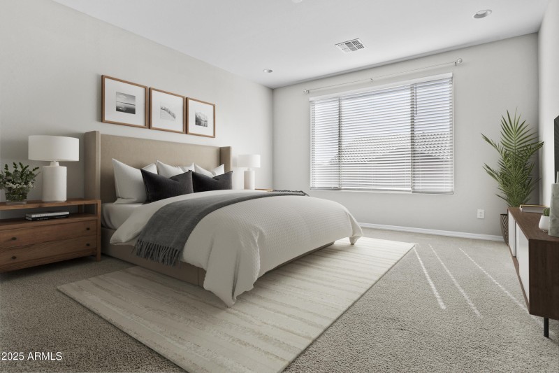 Primary Suite Virtually Staged
