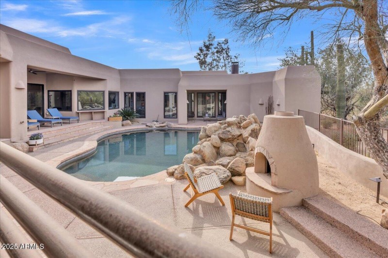 Very private backyard