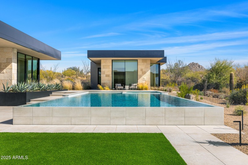 luxury pool and detached casita