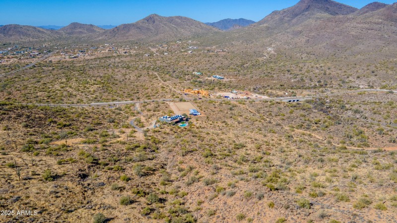 aerial from mountaintop
