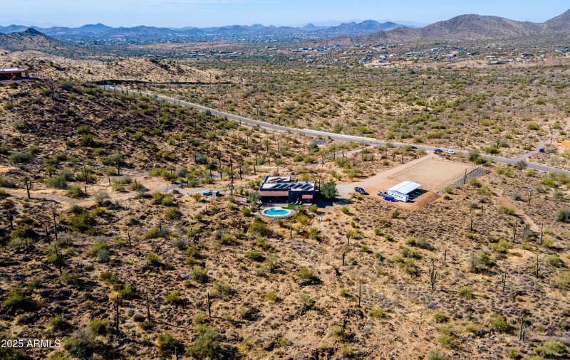 lower view of the property