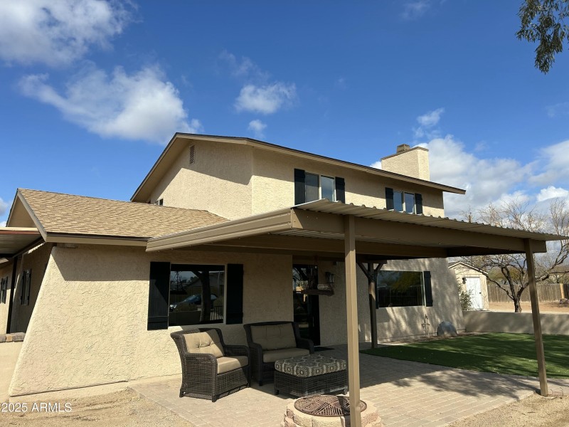 House Front w/Firepit