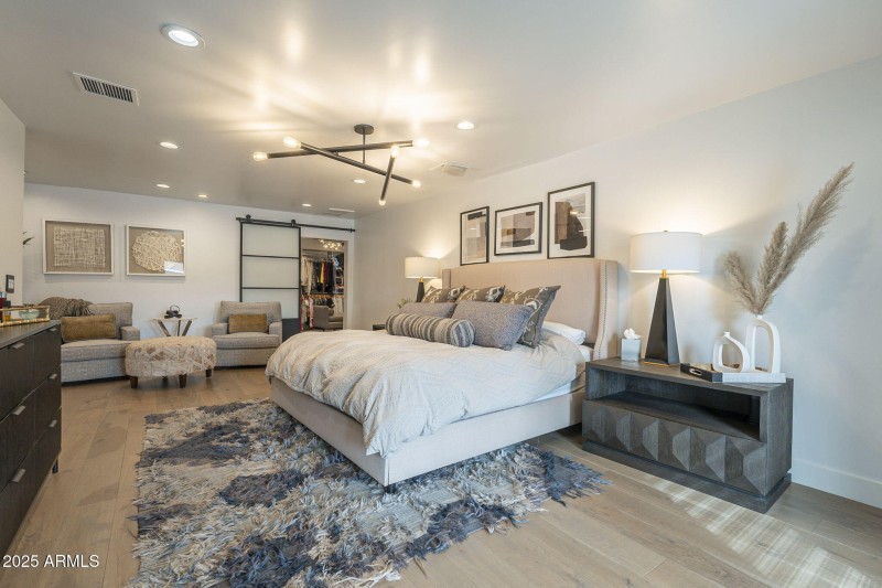 Spacious primary bedroom