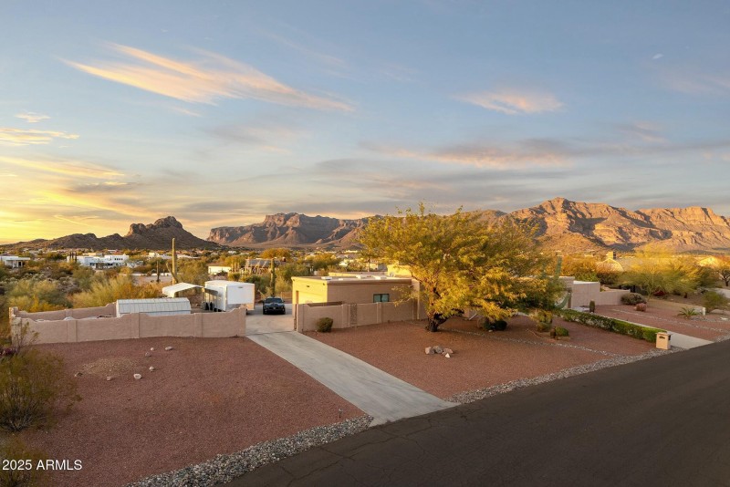 Behind electric gate RV parking