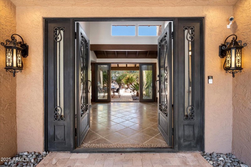 Front Entry leads out to Courtyard